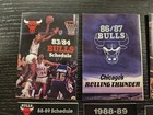 1983-92 Chicago Bulls Pocket Schedule W  Michael Jordan Cover -  Nba 