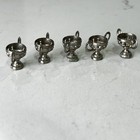 Antique Miniature Metal Chalice Mug Cup Lot Of 5 Dollhouse 1 12 Scale