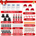 12-pack Diy Build-a-snowman Christmas Craft Kit For Kids  Party Favors  ages 6  