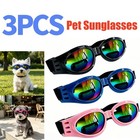3x Small Medium Breed Doggy Doggles Uv Protection Sunglasses For Pet Dog Goggles
