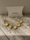 New Chanel Bracelet Gwp Gold Metal Coin Cc Link