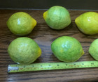 Artificial Faux Lemons Fake Fruit Yellow Lemon Home Table Decor   lot Of 7 