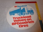Antique Original B  F  Goodrich Tires Semi Truck 15  Cardboard Gasoline Oil Sign