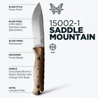 Hunting Knife Benchmade Saddle Mountain 15002-1 Orange G10 Stonewash Handle