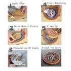 Mosaic Tiles Squares Dark Gray Crystal Mosaic Glass Tile For Crafts Bulk Diy Pic