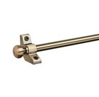 1  X Antique Brass Stair Rods Ball Finials - 725mm X 10mm - Next Day Delivery