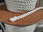 Twisted Nylon Rope 1 2  X 600ft Spool  White  3 Strand  Sold By The Spool