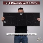 Shape Retention Eva Cosplay Foam 4mm  1mm-10mm  1-pack  Thickness  Black 