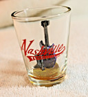 Nashville Tennnesee Souvenir  Shot Glass - Guitar In Glass - New