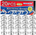Magnetic Hooks  25lbs Strong Heavy Duty Neodymium Magnet Cruise Magnet S-hooks