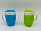 Set Of 4 Munchkin Miracle 360 Trainer Sippy Cups With Handles 7 Oz Bright Colors