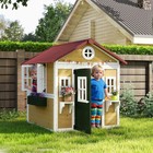 Playhouse For Kids With Doors  Windows  Planter Pots And Boxes