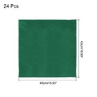 24pcs Dark Green Satin Table Napkins Polyester Table Napkin 17  17 Inch