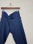 Adidas Womens Pocket Leggings Size Xl Blue Ankle Stretch Active Running Pants