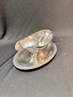 International Silver Castleton  4813 Silverplate Gravy Boat W  Attached Tray