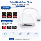 Usb-c Sd Card Reader  Type C Supports And Microsd White
