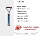 3 Gillette V3 Razor Handle Fit Sensor Excel Men Women Blades Refills Cartridges