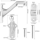 Realplus Handrail Bracket  3  Staircase Hand Rail Brackets For Stair Railing