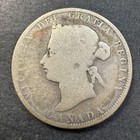 1874h Canada 25 Cents Silver Coin Queen Victoria Pls See Pictures