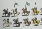 Vtg 1979-84 Ral Partha Ad d Lot 54 Figure Army Matching Painted Knights   King 