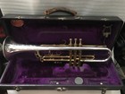Sale  Vintage King Artist Silvertone Bb Trumpet L Bore Sterling Silver    Bell