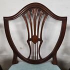 Antique Mahogany Dining Chairs Federal Hepplewhite Shield Back Set Of 6