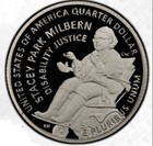           99 Special        one Proof 2025 S Stacey Park Milbern Proof Qtr 2x2 Coin Flip