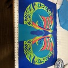 Vtg Org Mcm Fly Eastern Airlines Psychedelic Wind Surfing Butterfly Poster 24x36
