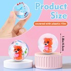 100 Pack Gumball Vending Machine Capsules With Cute Cartoon Mini Toy Small    