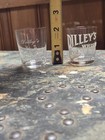 2 Old Vintage Rare Antique 1900s Dilley s Whiskey Pre Pro Advertising Shot Glass