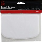 Classic Plastic Dough Scraper  4 Inches In Height 5 5 Inches In Length  White