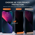 5pcs Anti-spy Screen Protector Private Tempered Glass For Iphone 15 16 17pro Max