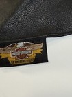 Harley Davidson Leather Fleece Lined Bandana Face Mask Size By Snap Bar Shield