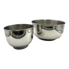 Vintage Sunbeam Mixmaster Stainless Steel Mixing Mixer Bowl Set 9  And 6 
