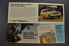 1974 Jeep Brochure Folder Cj-5 Cherokee Wagoneer Pickup Truck Original 74