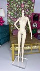 Doll Stand 4-pack For 12 Inch Fashion Doll Acrylic Telescopic For Display