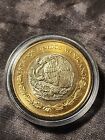 Mexico 10 Pesos Coin Monedas De 10 Pesos    Acrylic Case Included