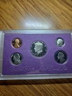 1990 United States Mint Proof Set     Original Purple Case     Complete 5 Coin Set