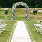Thickened Aisle Runner For Wedding Ceremonyfeet White Aisle Runner Walkway Fo   