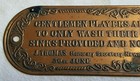 1862 Newport Golf Club Gentlemen Plaque Original Rules Sport Golfing Antique Old