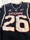 Game Worn Used Uconn Huskies Connecticut Football Jersey Size 38  26