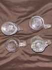 Vintage Mcdonald   s Flintstones    rocdonalds    Textured Glass Cup Mug Set Of 4 1993