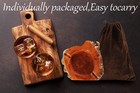 Wooden Cigar Ashtray Outdoor Indoor And Great Gifts One Size  Woods