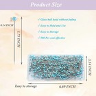 500 Pcs Quilting Pins  1 75in Straight Pins Long Blue Glass Ball Large 