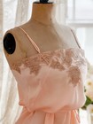 1930s Silk Teddy Lingerie Step-in With Lace Appliques Adjustable Straps Size Xs