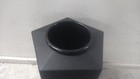 Safco 9485bl 30 Gal Container Capacity Black Plastic Trash Can