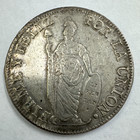 1828 Peru 8 Reales Lima Standing Liberty