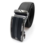 Genuine Leather Mens Ratchet Belt Belts For Men Adjustable Automatic Buckle