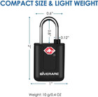 4-pack Tsa Approved Travel Padlocks With Keys Heavy Duty Luggage Security Locks