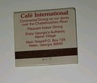 Caf   International German Bavaria Helen Ga Georgia Matchbook Unstruck